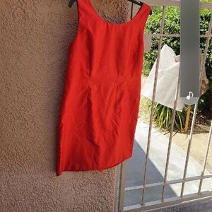 Fully lined red dress-Vintage 16P
